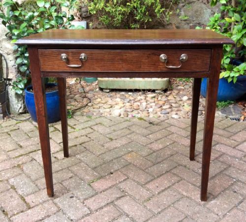 GEORGIAN OAK SIDE TABLE - ADDITIONAL PHOTO 1