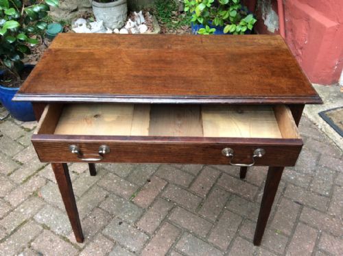 GEORGIAN OAK SIDE TABLE - ADDITIONAL PHOTO 4