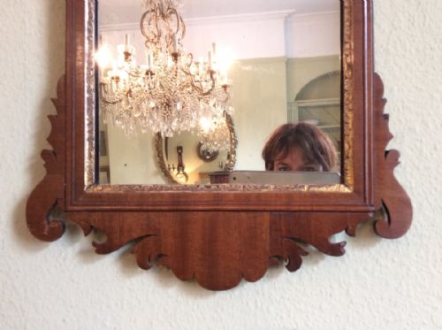 SMALL GEORGIAN FRET WALL MIRROR - ADDITIONAL PHOTO 1