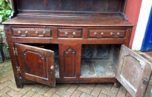 SMALL GEORGIAN OAK WELSH DRESSER - ADDITIONAL PHOTO 3