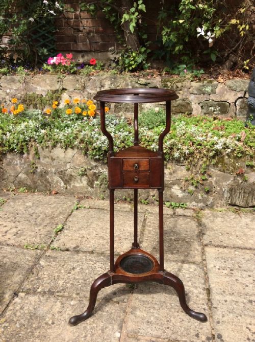 georgian washstand or wig stand - CATEGORY: ANTIQUE FURNITURE - DATED GEORGIAN