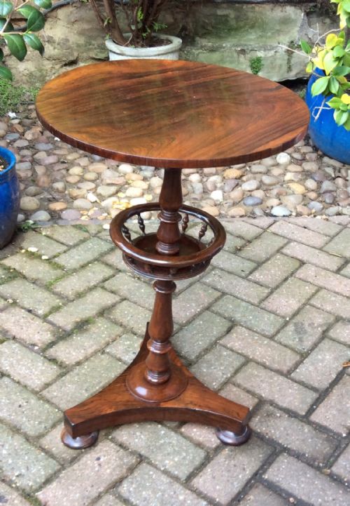 ROSEWOOD WINE TRIPOD TABLE - ADDITIONAL PHOTO 2