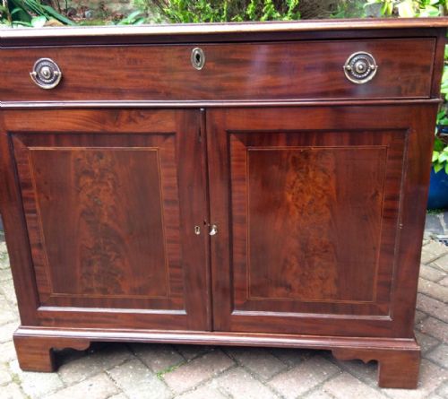 GEORGIAN MAHOGANY SIDE CABINET - ADDITIONAL PHOTO 4