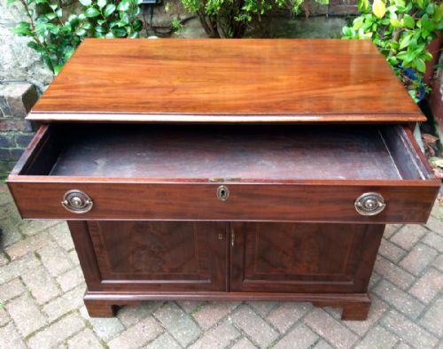 GEORGIAN MAHOGANY SIDE CABINET - ADDITIONAL PHOTO 5