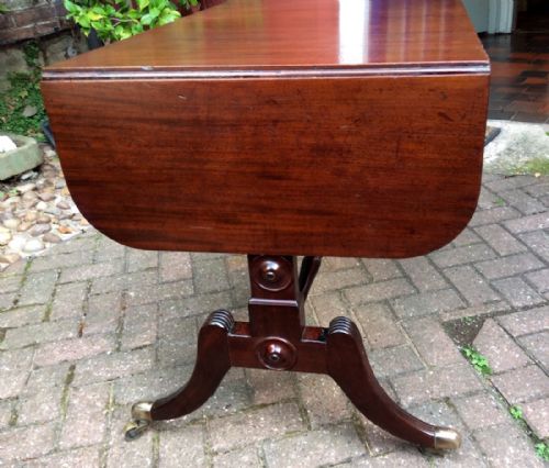 REGENCY MAHOGANY SOFA TABLE - ADDITIONAL PHOTO 4