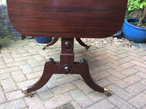 REGENCY MAHOGANY SOFA TABLE - ADDITIONAL PHOTO 5