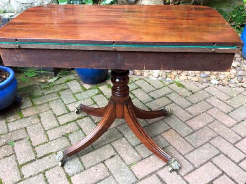 REGENCY PEDESTAL CARD TABLE - ADDITIONAL PHOTO 8