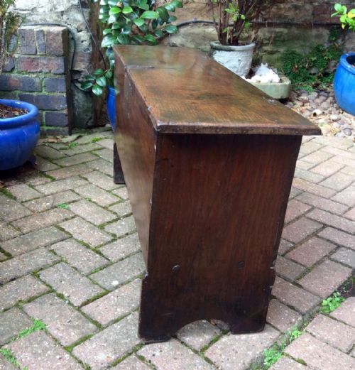 EARLY OAK SMALL COFFER OR SWORD CHEST - ADDITIONAL PHOTO 6