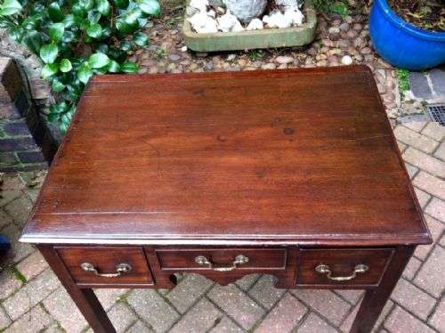 GEORGIAN MAHOGANY LOWBOY OR SIDE TABLE - ADDITIONAL PHOTO 3