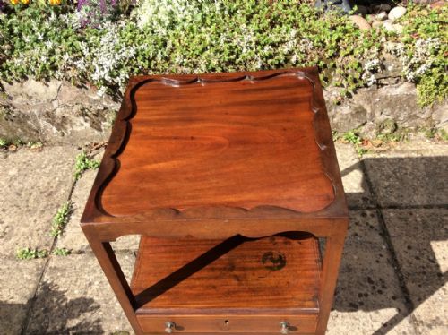 GEORGIAN MAHOGANY BEDSIDE TABLES OR SQUARE WASHSTANDS - ADDITIONAL PHOTO 6