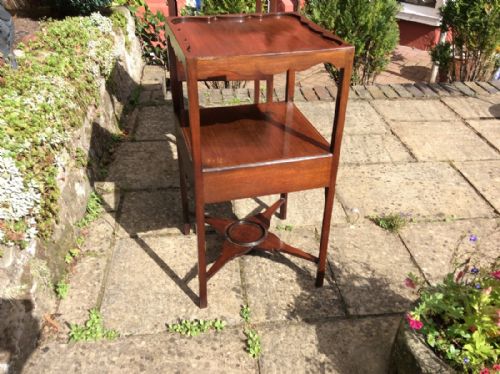 GEORGIAN MAHOGANY BEDSIDE TABLES OR SQUARE WASHSTANDS - ADDITIONAL PHOTO 7