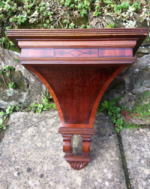 mahogany wall bracket - CATEGORY: ANTIQUE MISCELLANEOUS - DATED EDWARDIAN