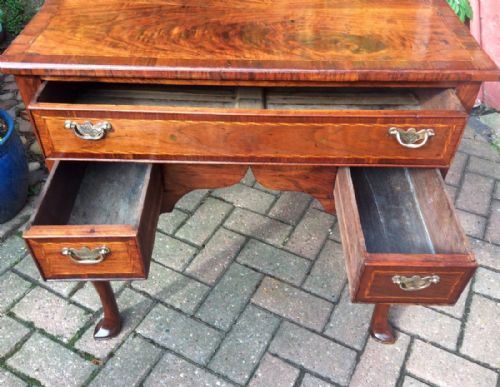 QUEEN ANNE PERIOD WALNUT LOWBOY - ADDITIONAL PHOTO 7