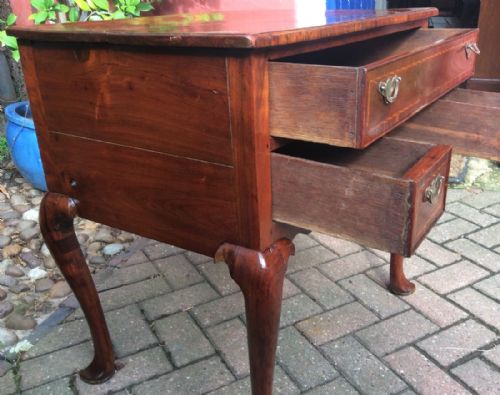 QUEEN ANNE PERIOD WALNUT LOWBOY - ADDITIONAL PHOTO 9