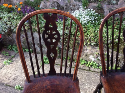 PAIR OF WINDSOR WHEELBACK CHAIRS - ADDITIONAL PHOTO 1