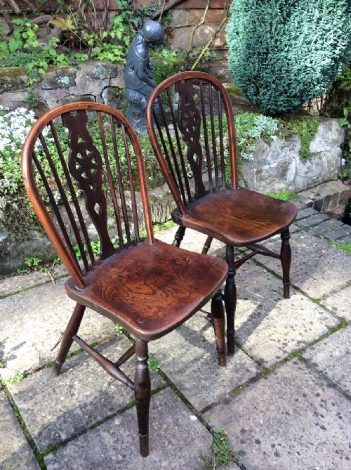 PAIR OF WINDSOR WHEELBACK CHAIRS - ADDITIONAL PHOTO 2