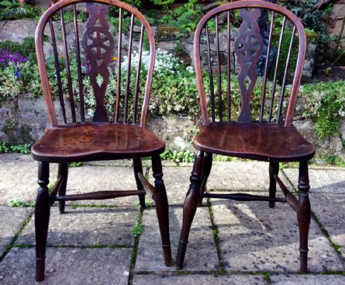 PAIR OF WINDSOR WHEELBACK CHAIRS - ADDITIONAL PHOTO 7