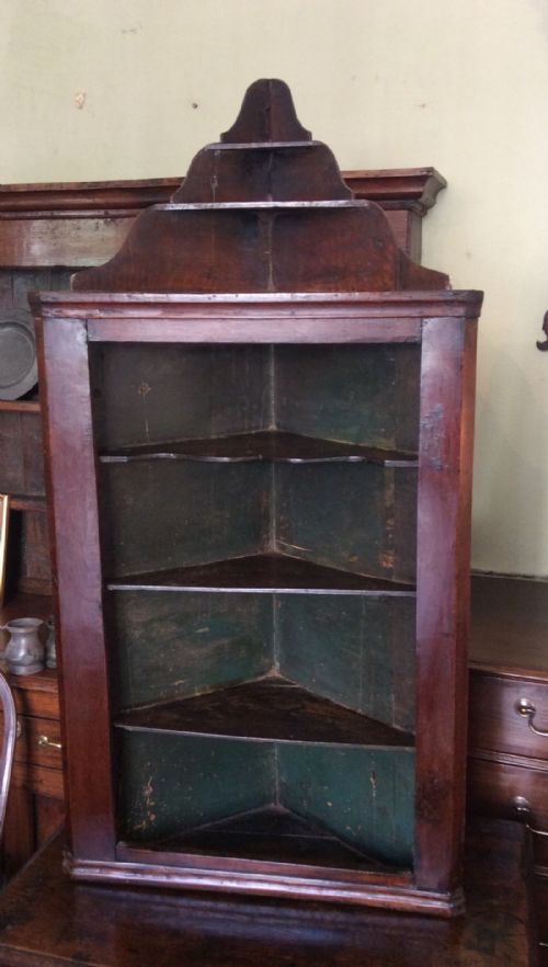 georgian oak corner shelves - CATEGORY: ANTIQUE MISCELLANEOUS - DATED GEORGIAN