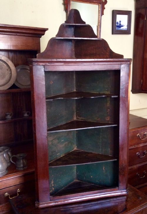 GEORGIAN OAK CORNER SHELVES - ADDITIONAL PHOTO 5