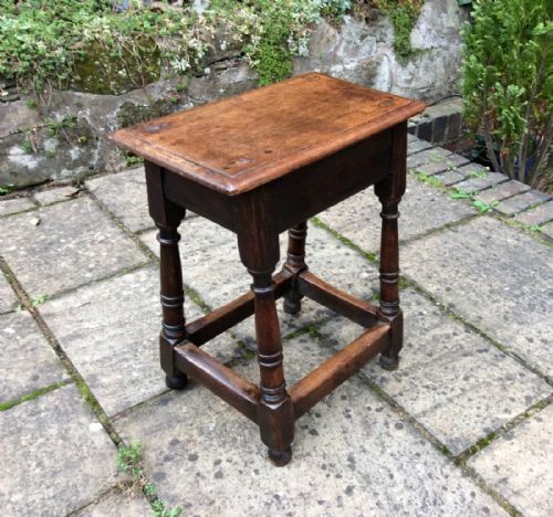 good early 19th century joint stool - CATEGORY: ANTIQUE STOOLS - DATED VICTORIAN