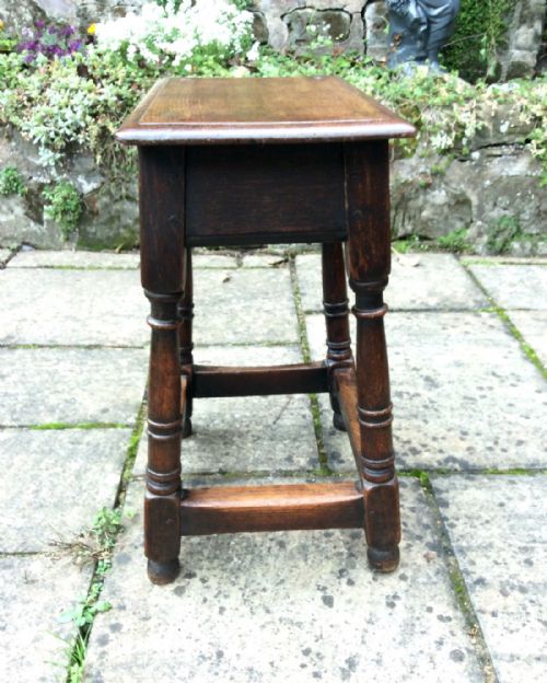 GOOD EARLY 19TH CENTURY JOINT STOOL - ADDITIONAL PHOTO 1