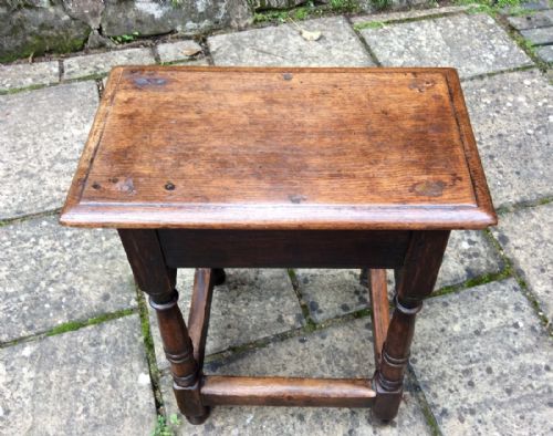 GOOD EARLY 19TH CENTURY JOINT STOOL - ADDITIONAL PHOTO 3