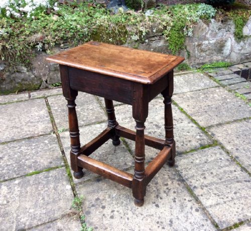 GOOD EARLY 19TH CENTURY JOINT STOOL - ADDITIONAL PHOTO 4