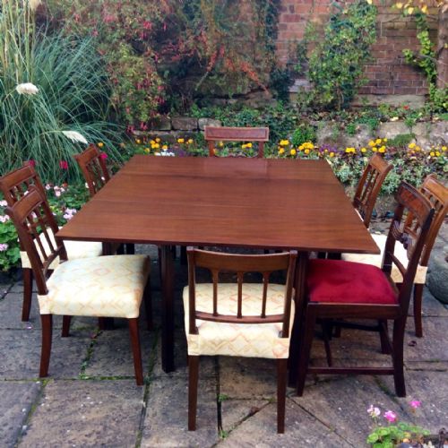 LARGE GEORGIAN MAHOGANY DINING TABLE - ADDITIONAL PHOTO 3
