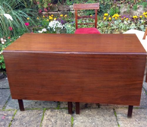 LARGE GEORGIAN MAHOGANY DINING TABLE - ADDITIONAL PHOTO 4