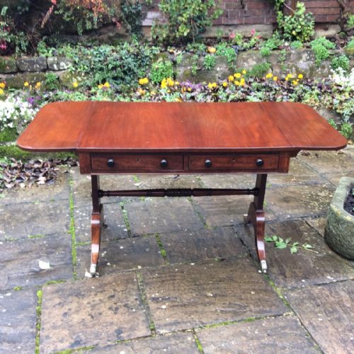REGENCY MAHOGANY SOFA TABLE