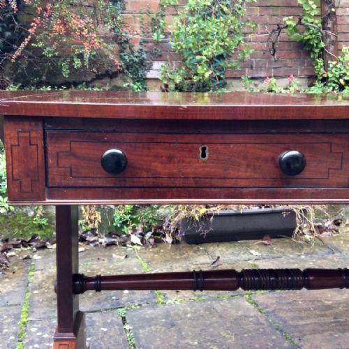 REGENCY MAHOGANY SOFA TABLE - ADDITIONAL PHOTO 4