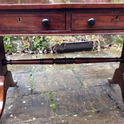 REGENCY MAHOGANY SOFA TABLE - ADDITIONAL PHOTO 5