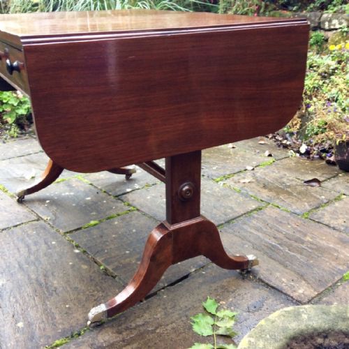 REGENCY MAHOGANY SOFA TABLE - ADDITIONAL PHOTO 7