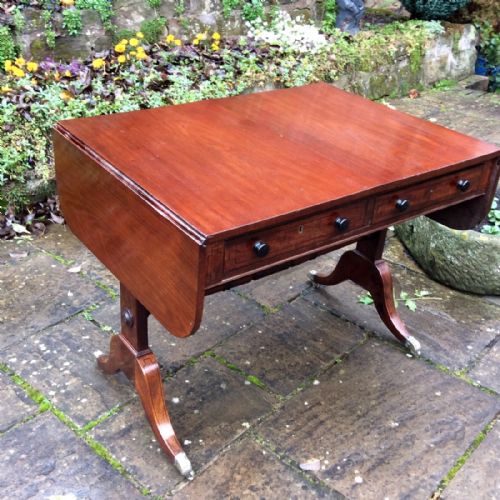 REGENCY MAHOGANY SOFA TABLE - ADDITIONAL PHOTO 8