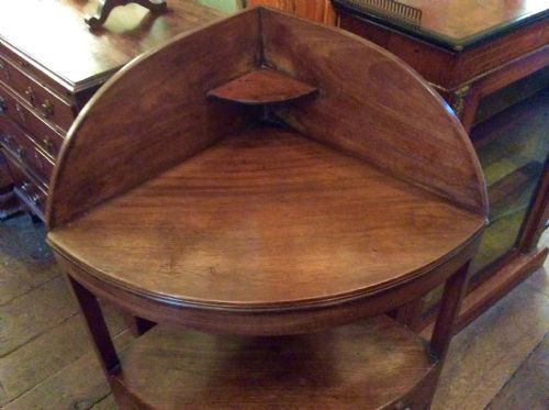 GEORGIAN MAHOGANY CORNER WASHSTAND - ADDITIONAL PHOTO 3