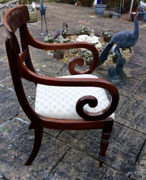 MAHOGANY DESK OR CARVER CHAIR - ADDITIONAL PHOTO 3