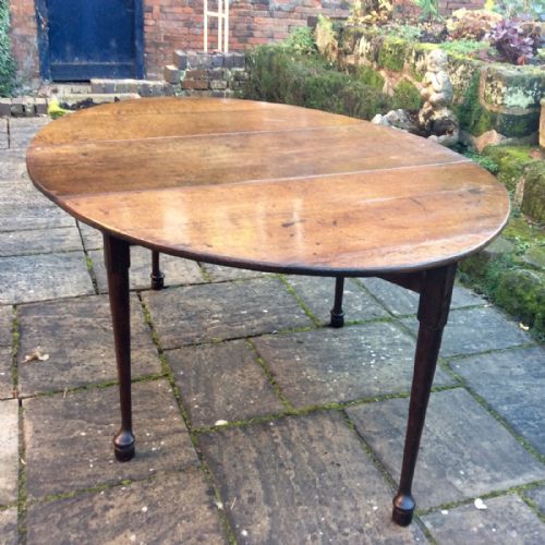 GEORGIAN OAK OVAL DINING TABLE - ADDITIONAL PHOTO 3