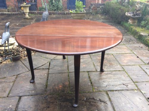 GEORGIAN DROP LEAF PAD FOOT DINING TABLE - ADDITIONAL PHOTO 3