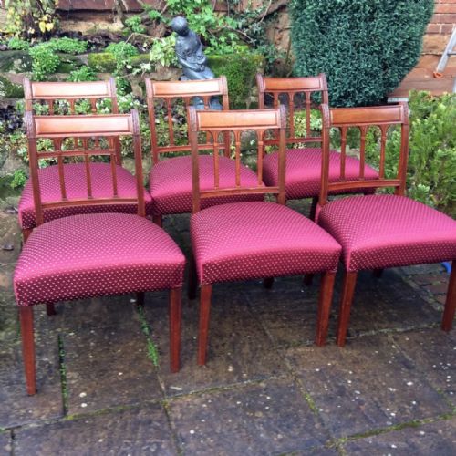 set of six georgian chairs - CATEGORY: ANTIQUE CHAIRS - DATED 1800