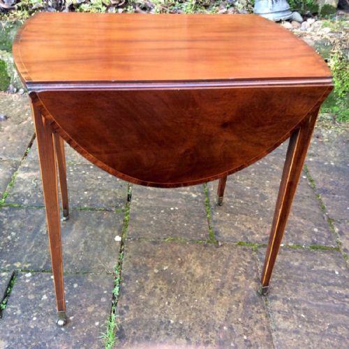 SMALL GEORGIAN OVAL PEMBROKE TABLE - ADDITIONAL PHOTO 1