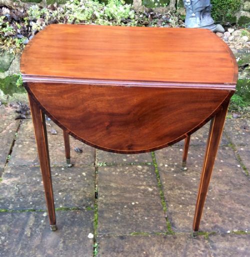 SMALL GEORGIAN OVAL PEMBROKE TABLE - ADDITIONAL PHOTO 2