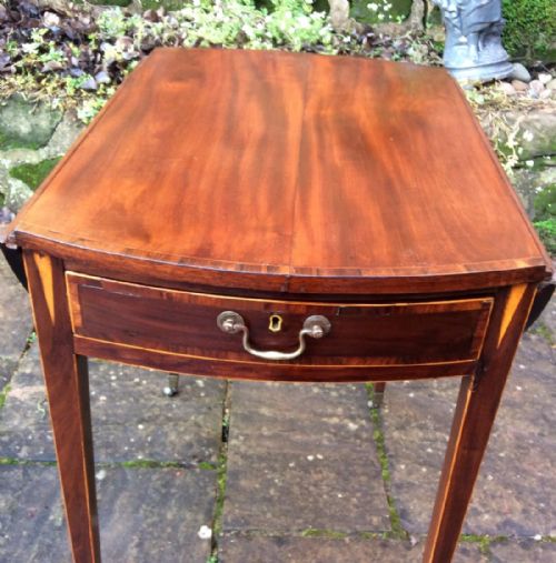 SMALL GEORGIAN OVAL PEMBROKE TABLE - ADDITIONAL PHOTO 3