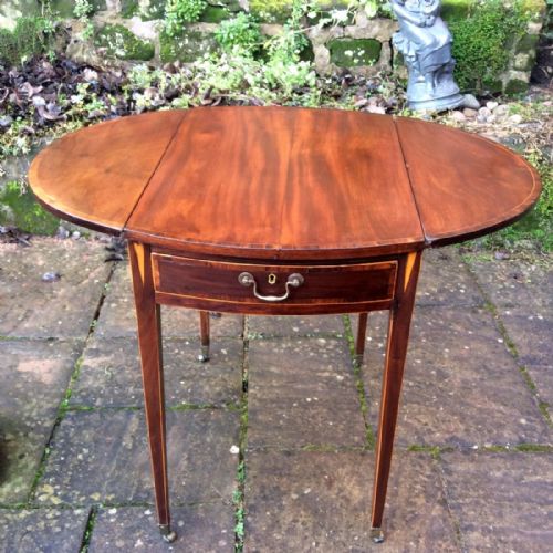 SMALL GEORGIAN OVAL PEMBROKE TABLE - ADDITIONAL PHOTO 5