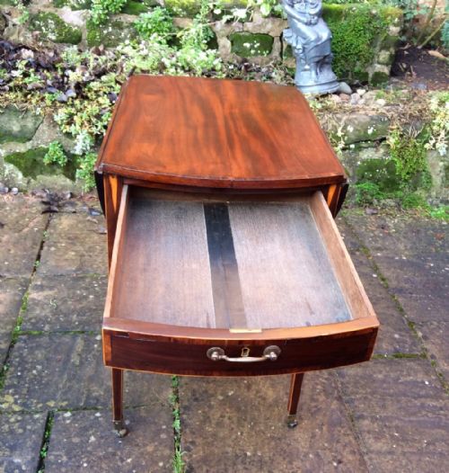SMALL GEORGIAN OVAL PEMBROKE TABLE - ADDITIONAL PHOTO 6