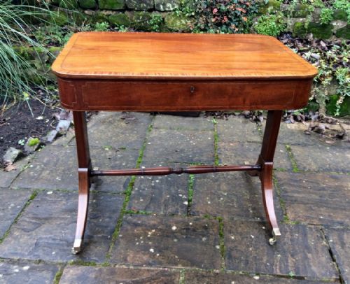 regency mahogany writing table - CATEGORY: ANTIQUE TABLES - DATED 1800
