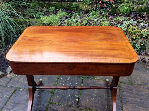 REGENCY MAHOGANY WRITING TABLE - ADDITIONAL PHOTO 1