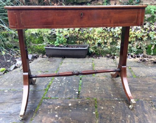REGENCY MAHOGANY WRITING TABLE - ADDITIONAL PHOTO 2