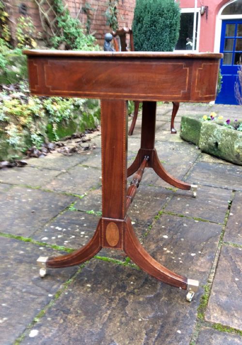 REGENCY MAHOGANY WRITING TABLE - ADDITIONAL PHOTO 3
