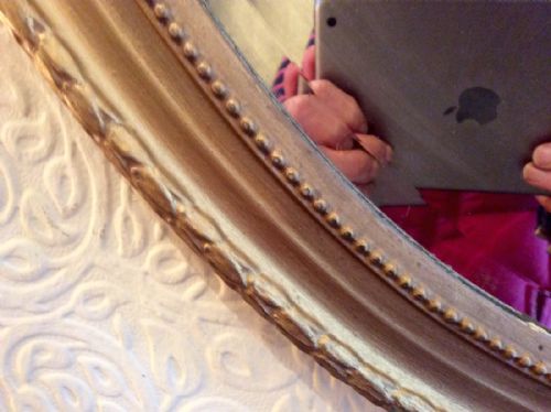 OVAL GILT WALL MIRROR - ADDITIONAL PHOTO 1
