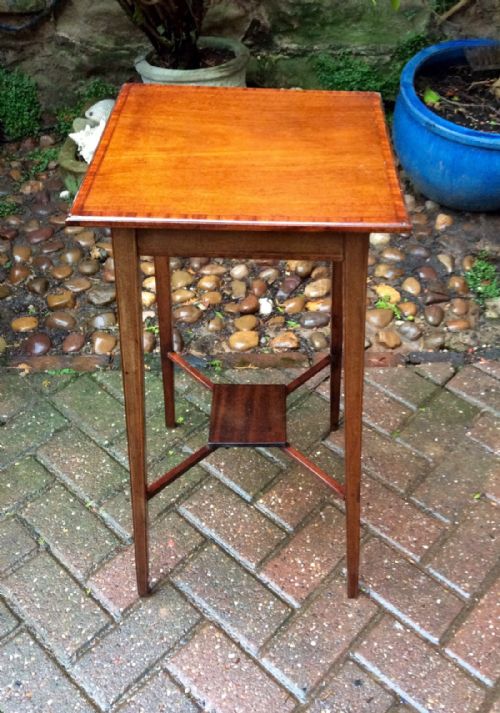EDWARDIAN MAHOGANY TORCHERE OR PLANT STAND - ADDITIONAL PHOTO 1